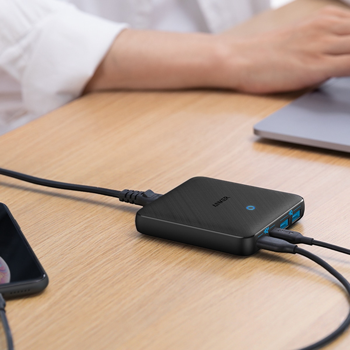 Cargador de sobremesa Anker PowerPort III 65W USB-C Negro-6