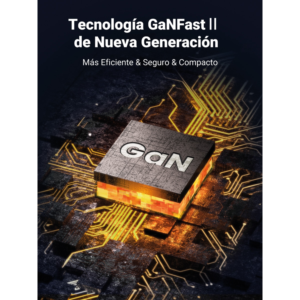 Cargador con cable de alimentación de 2 metros UGREEN Nexode 65W GaN, 4 puertos con carga rápida Negro-4