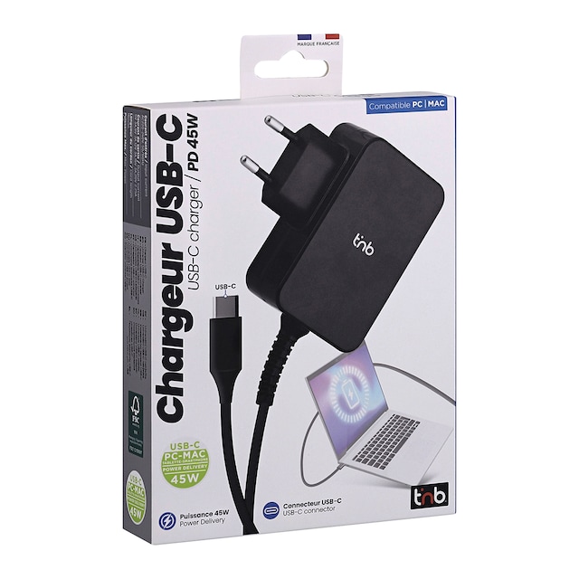 Cargador universal USB tipo C T'nB de 45 W