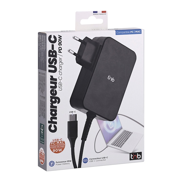 Cargador universal USB tipo C T'nB de 90 W