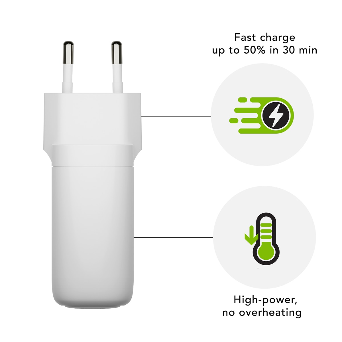 Cargador de pared dbramante1928, USB-C (65W) Blanco-4