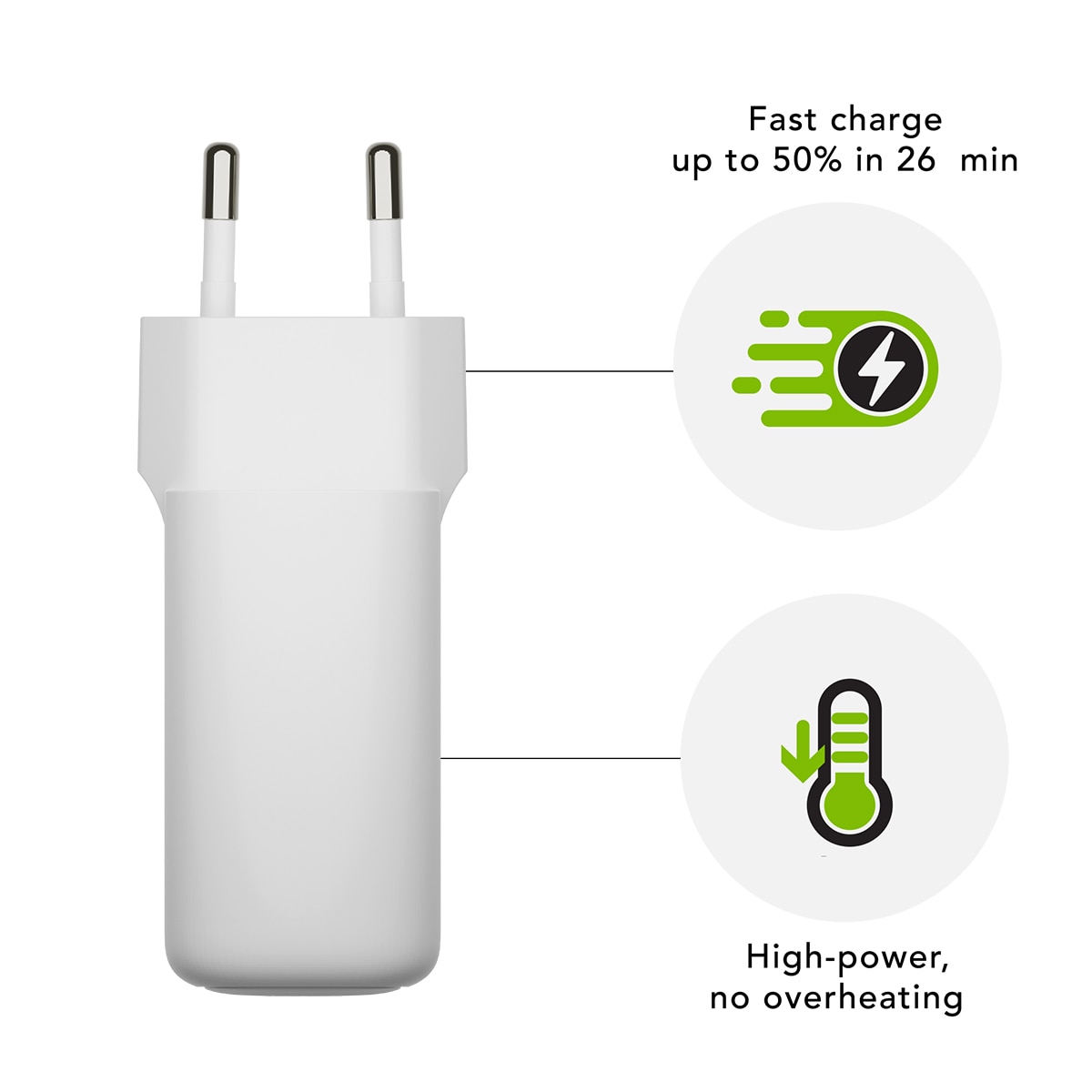 Cargador de pared dbramante1928, USB-C (45W) Blanco-4