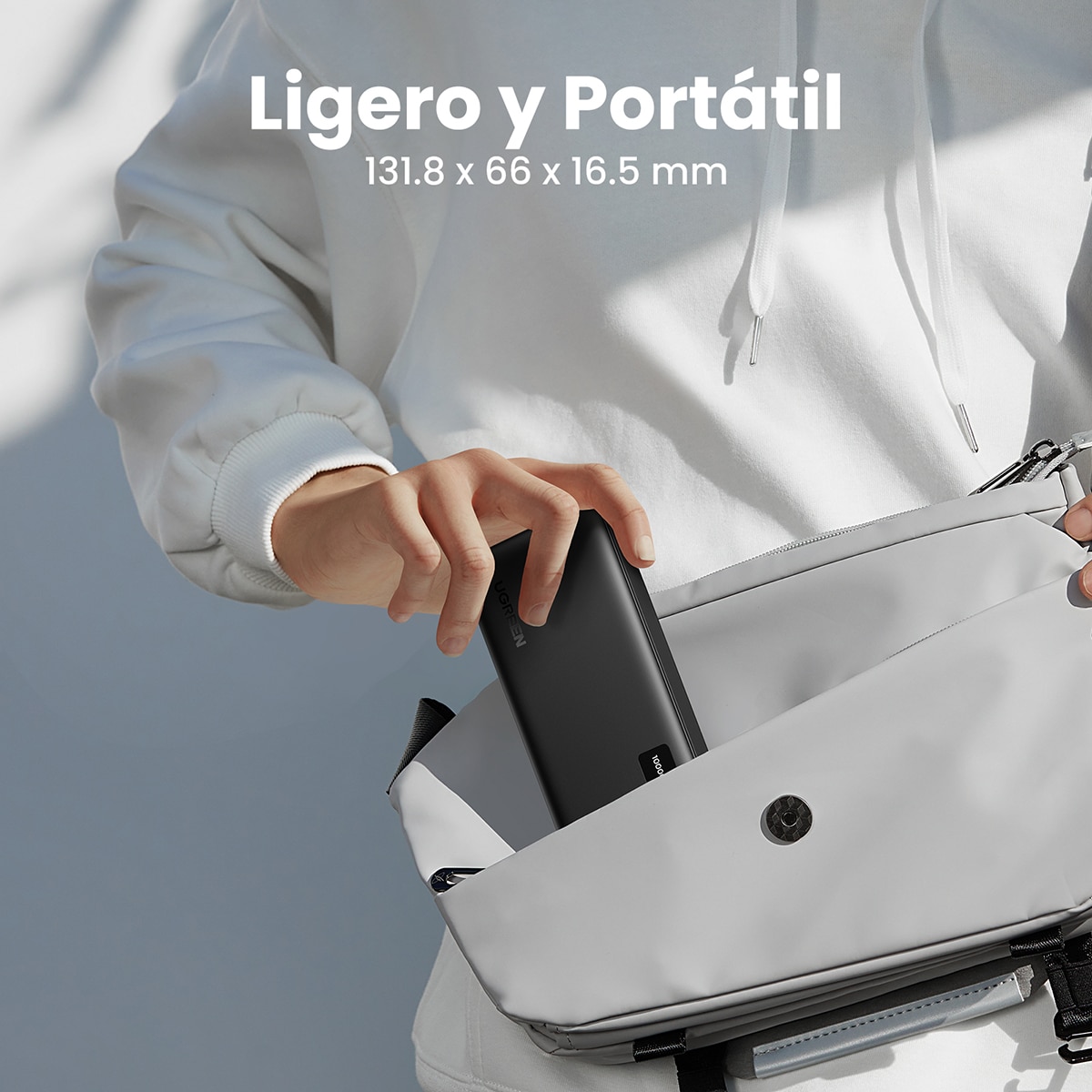 Batería externa Ugreen 20W 10000 mA/h Negro-7