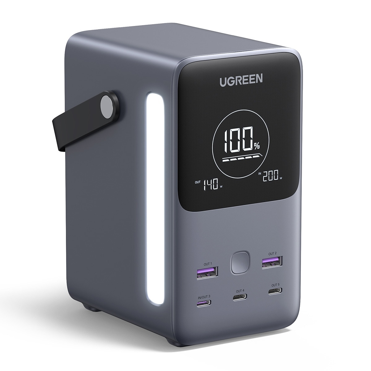 Batería portátil Ugreen 300W 48000 mA/h Gris oscuro-1
