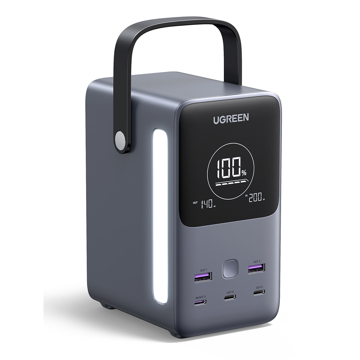Batería portátil Ugreen 300W 48000 mA/h Gris oscuro-2