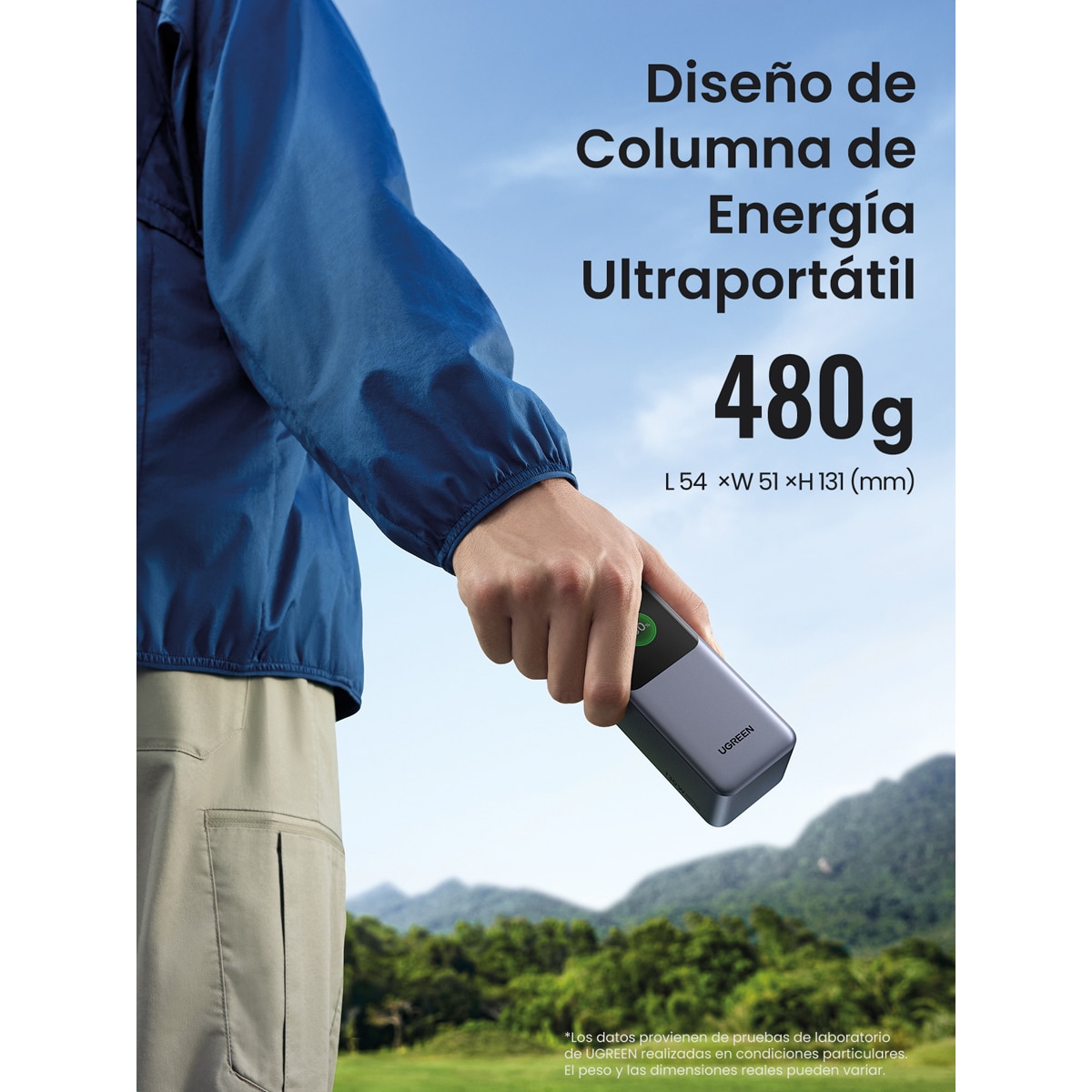 Batería externa Ugreen Nexode 130W 20000 mA/h Gris oscuro-6