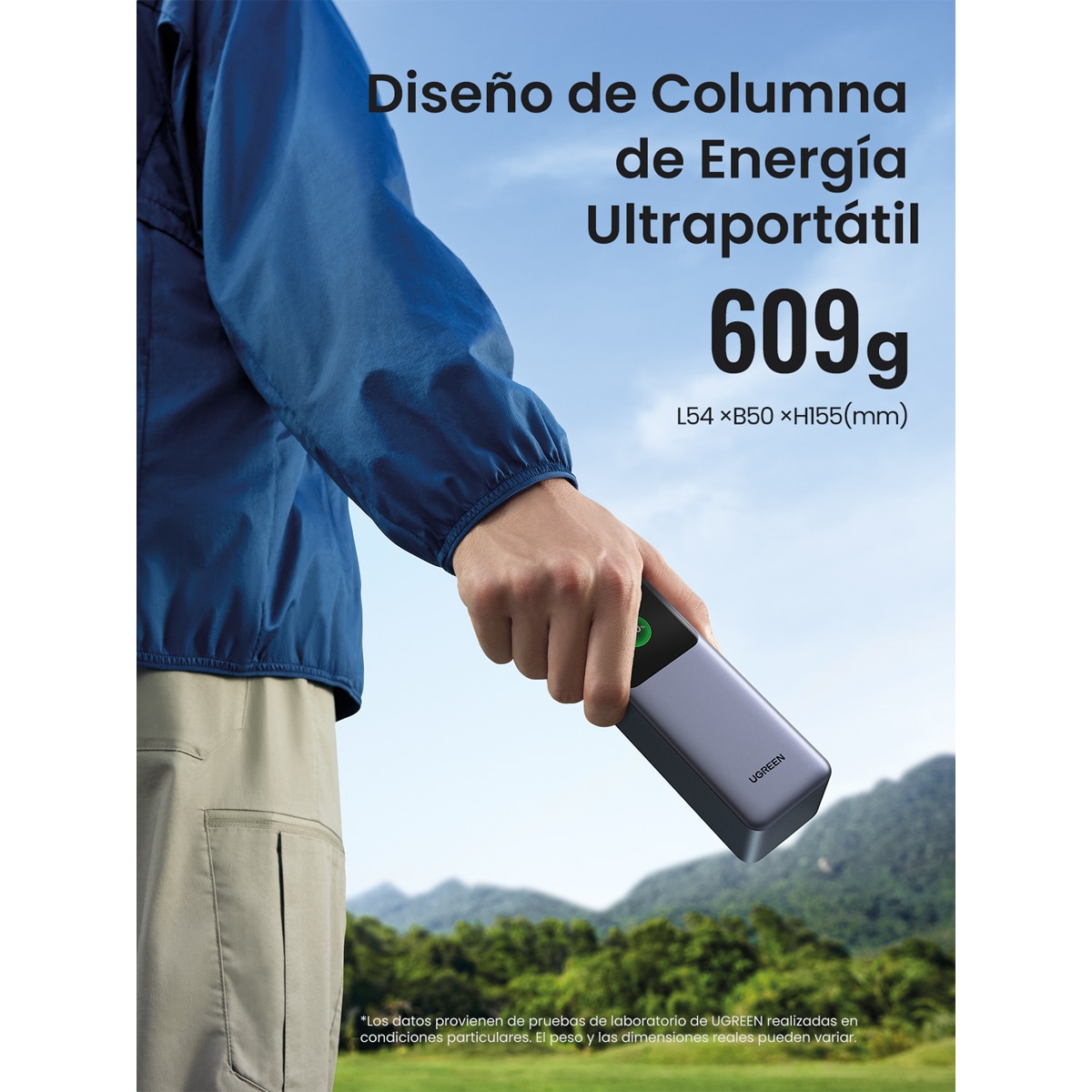 Batería externa Ugreen Nexode 25000 mA/h 200W Gris oscuro-6