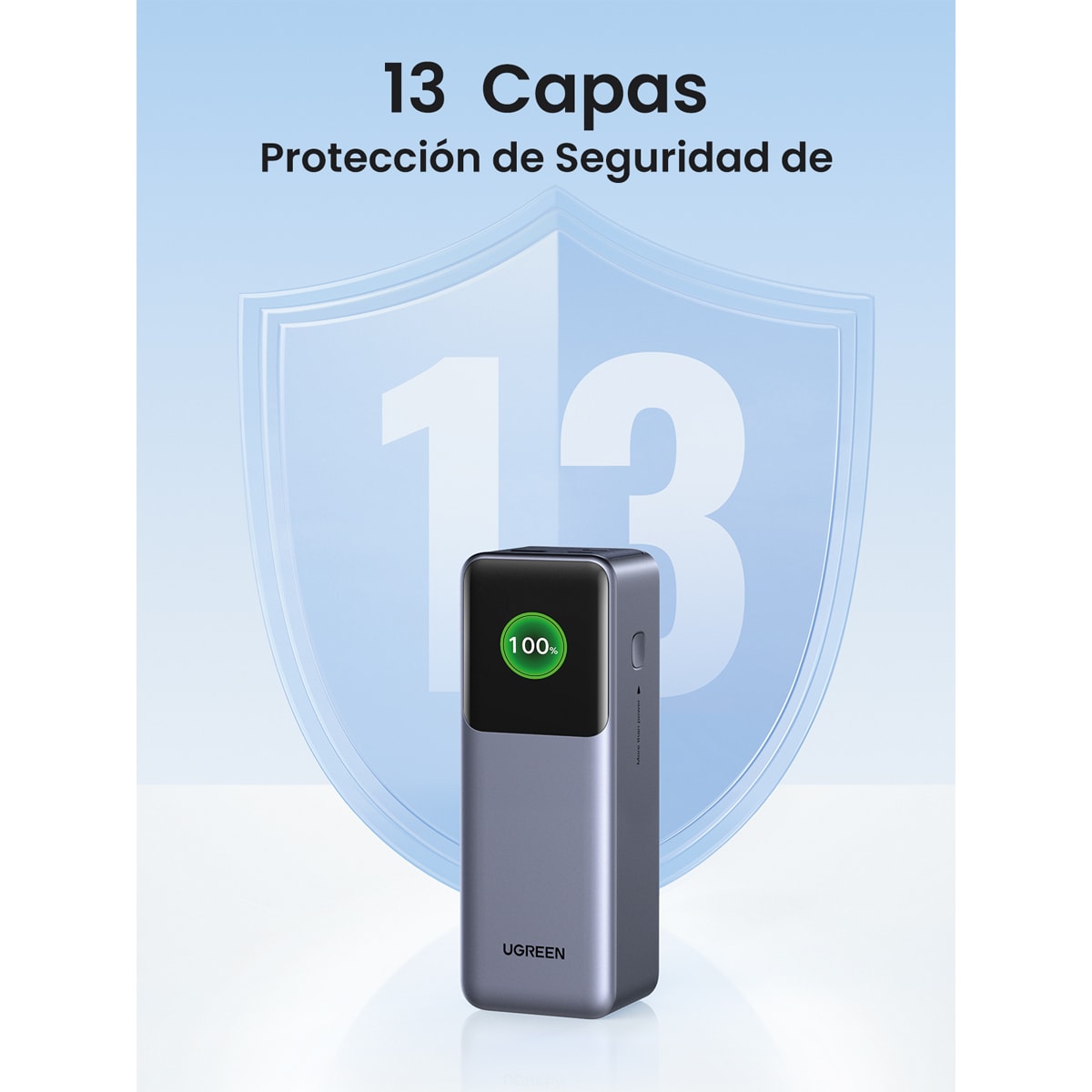 Batería externa Ugreen Nexode 25000 mA/h 200W Gris oscuro-7