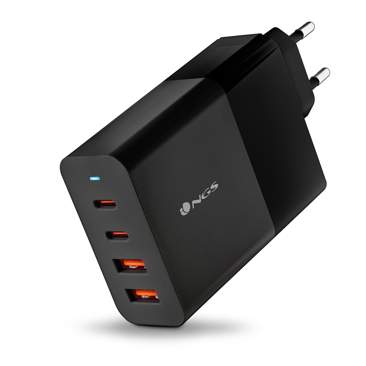 Cargador NGS BUD 100W 2xUSB-C GaN Negro-2