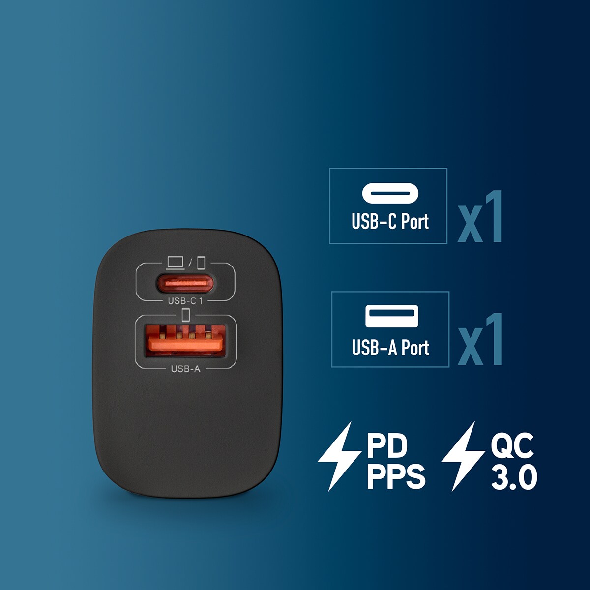 Cargador NGS BUD 45W 1xUSB-C GaN Negro-6