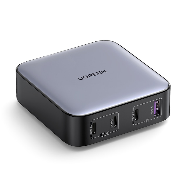 Cargador de escritorio UGREEN Nexode 100W, GaN, 4 puertos