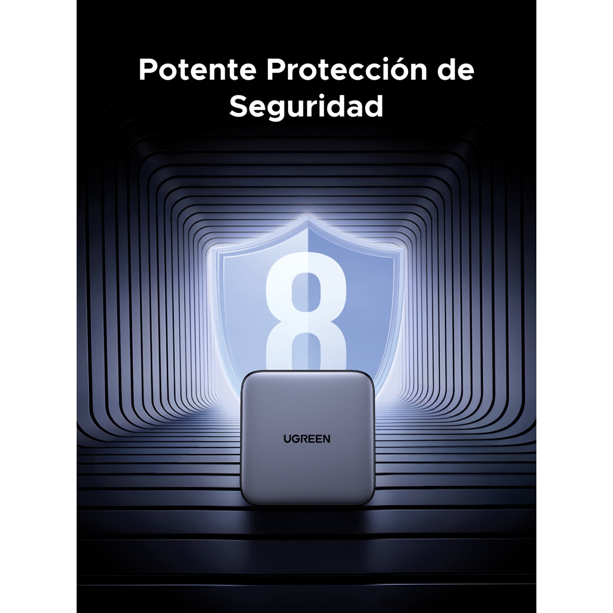 Cargador de escritorio UGREEN Nexode 200W, GaN, 6 puertos Gris-5