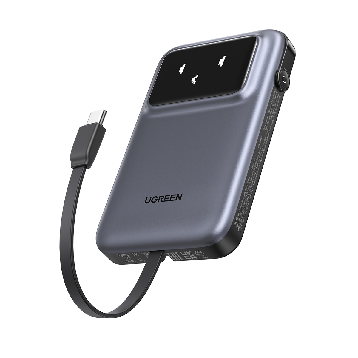 Batería externa UGREEN 30W, 10000 mAh Gris-2