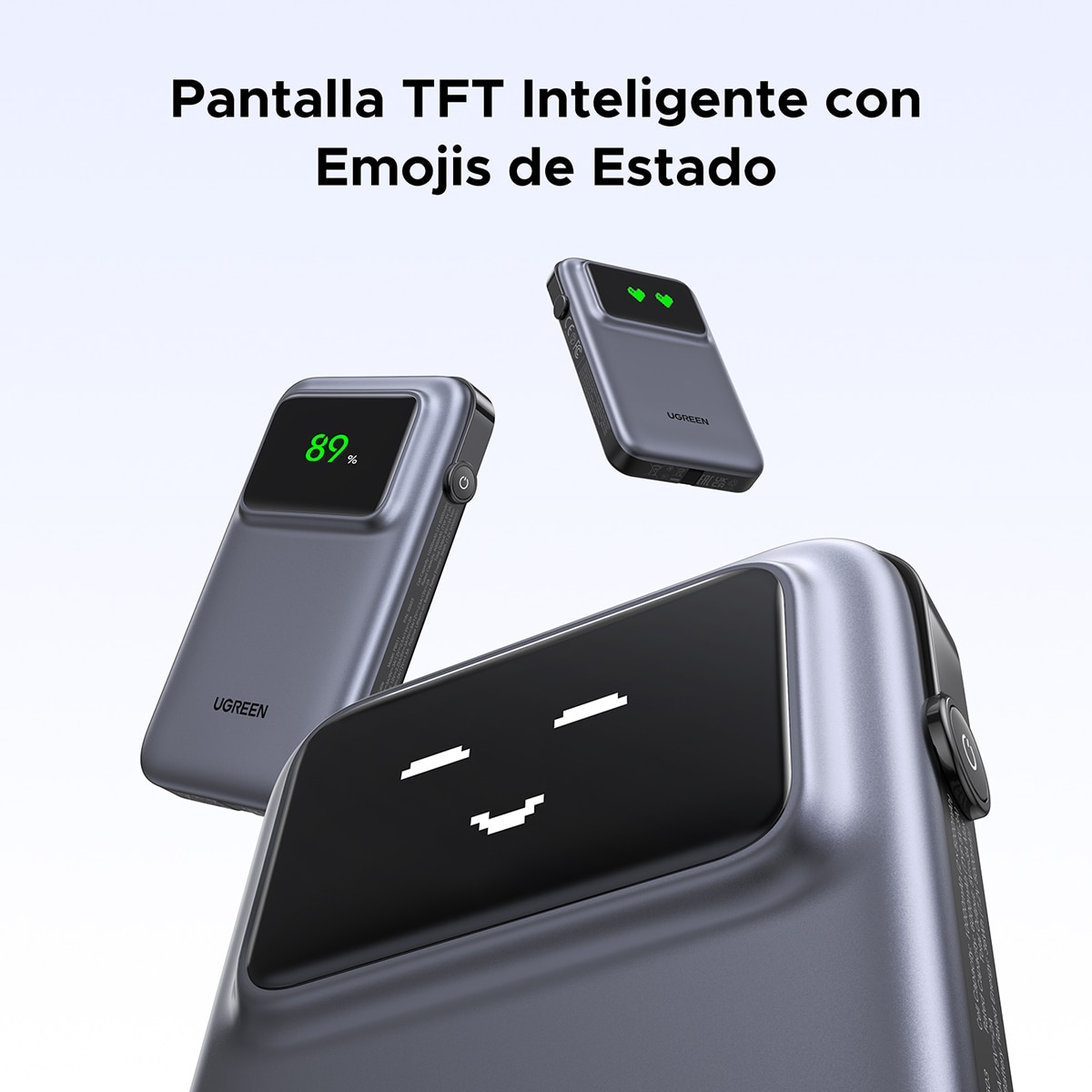 Batería externa UGREEN 30W, 10000 mAh Gris-5