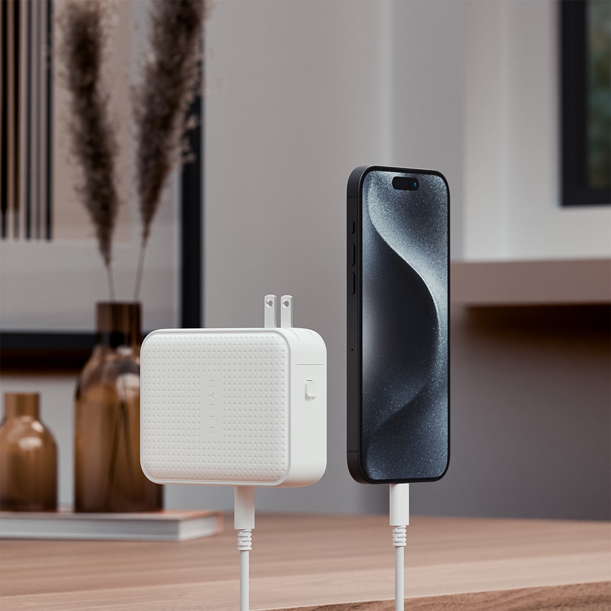 Cargador de viaje HyperJuice 145W USB-C con 4 puertos Blanco-6