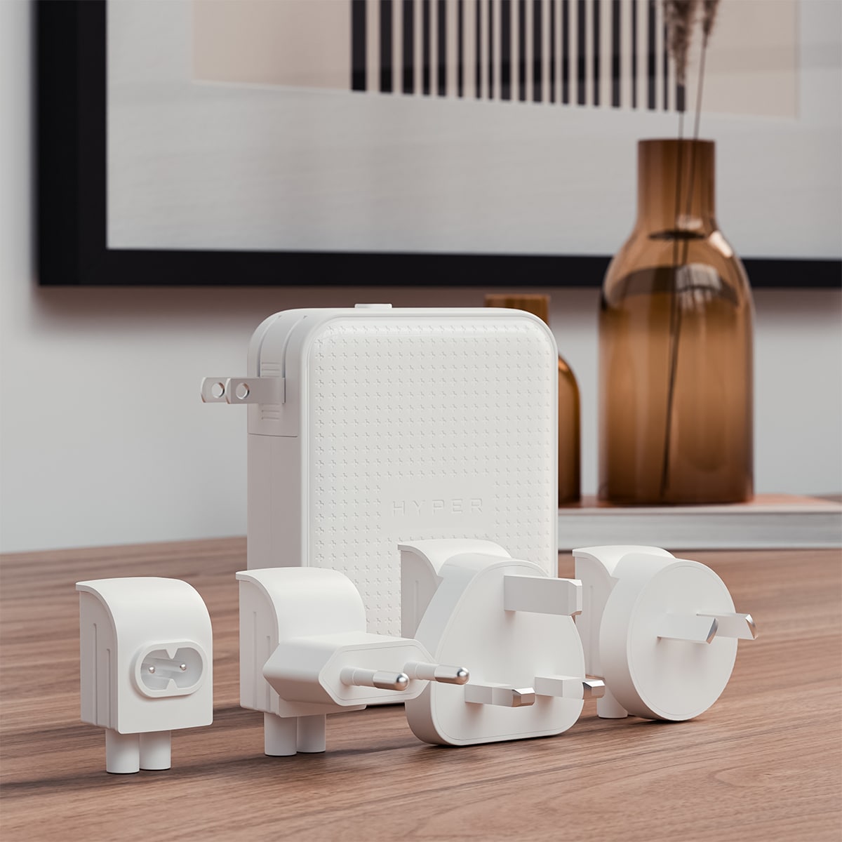 Cargador de viaje HyperJuice 145W USB-C con 4 puertos Blanco-7