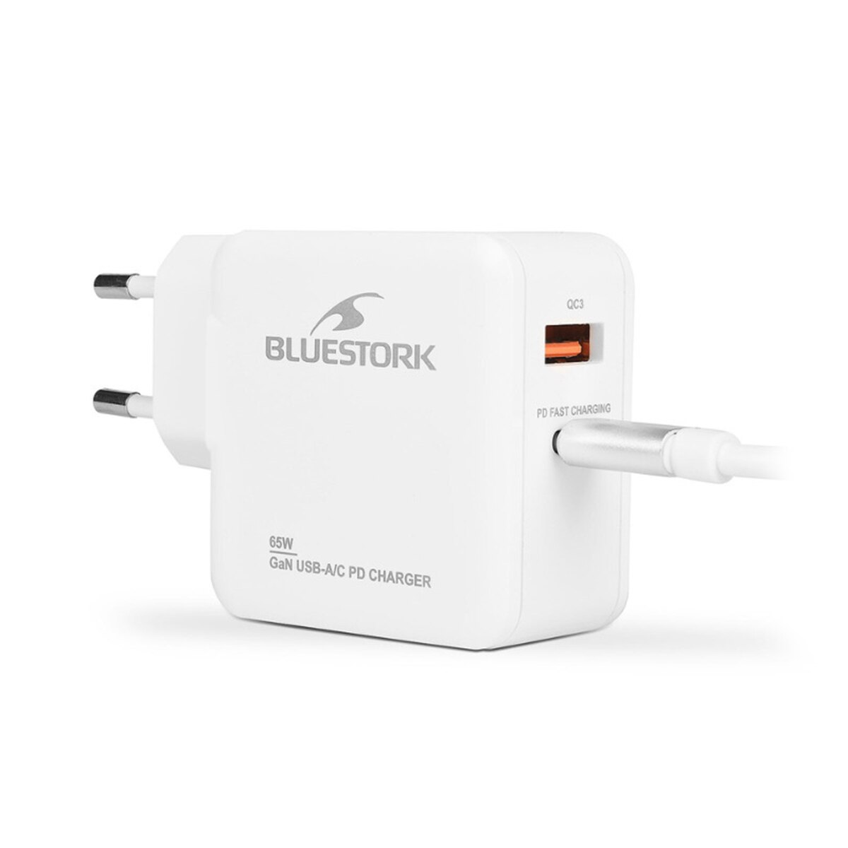 Cargador Bluestork 65W USB-C GaN 3