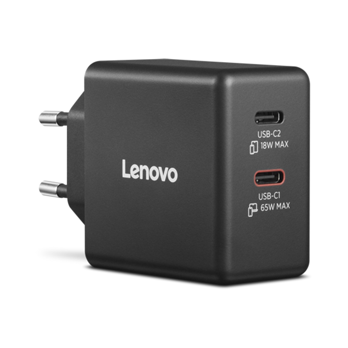 Imagem 0 de Carregador Lenovo  G0A6065BEU USB-C GaN de 65 W - Preto