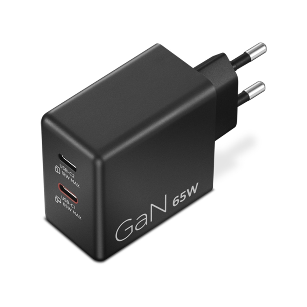 Carregador Lenovo  G0A6065BEU USB-C GaN de 65 W - Preto Preto-2