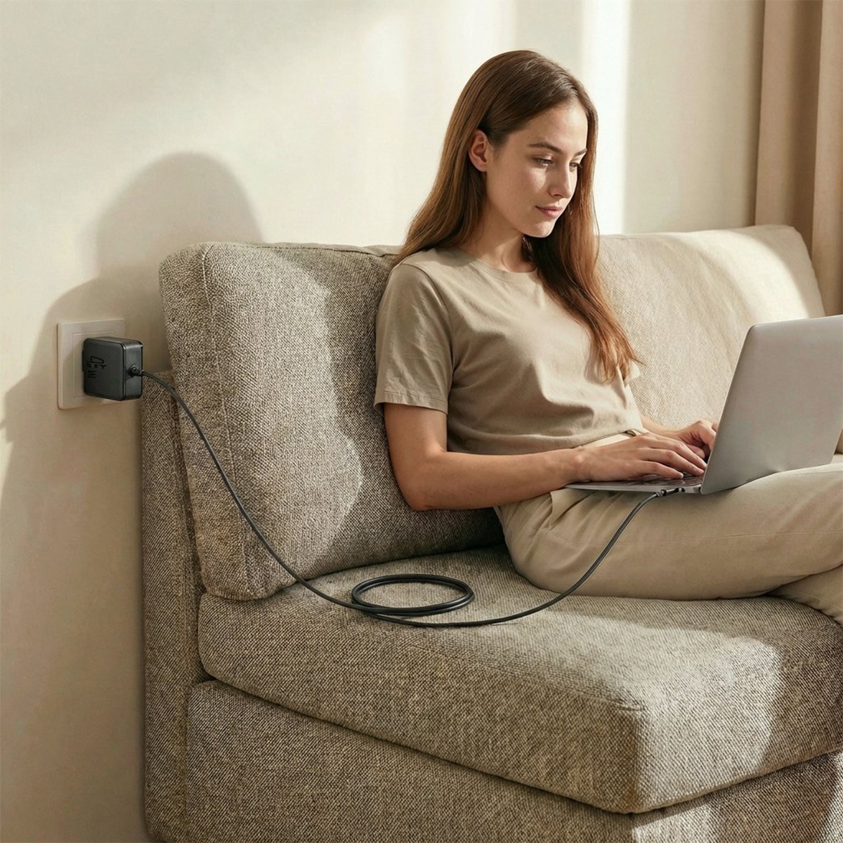 Cargador NGS GAN45W-C para portátiles, tabletas y smartphones Negro-4