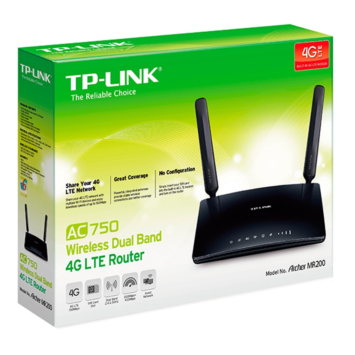 Router TP-Link Archer MR200 Dual Band 4G LTE Negro Negro-3