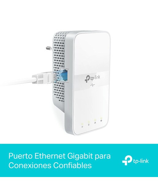Kit Adaptador Powerline TP-Link AV1000 Gigabit Passthrough ac Wi-Fi - Branco Branco-5