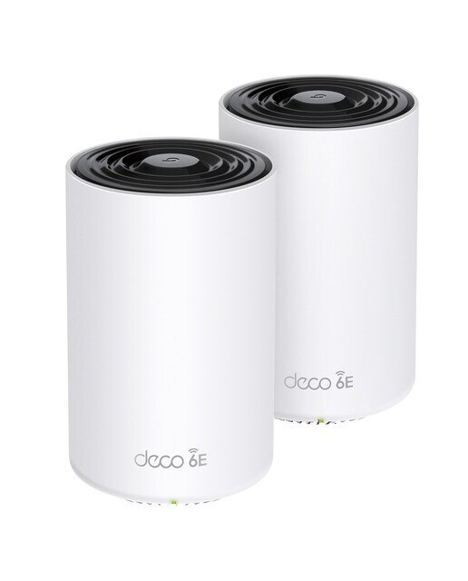 Sistema Wi-Fi Mesh TP-Link Deco XE75, Triple Banda Ethernet Gigabit AXE5400 (2 nodos) - Blanco / Negro Blanco / Negro-1