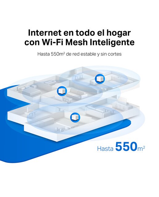 Sistema WiFi Mesh - Mercusys Halo H50G 3 Pack - Blanco Blanco-3