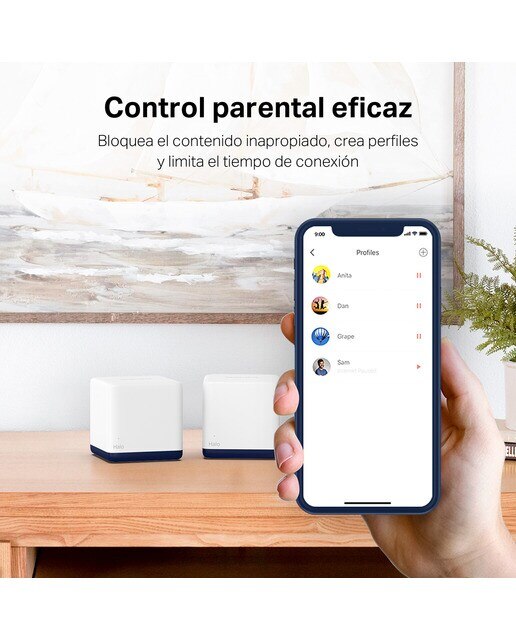 Sistema WiFi Mesh - Mercusys Halo H50G 3 Pack - Blanco Blanco-6