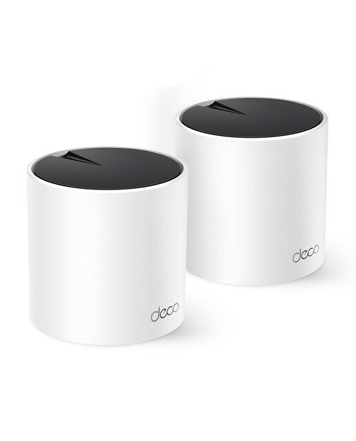 Sistema WiFi 6 AI Mesh TP-Link Deco X55, AX3000, Cobertura hasta 420m2, Banda 160MHz, MU-MIMO, OFDMA, (2 nodos)