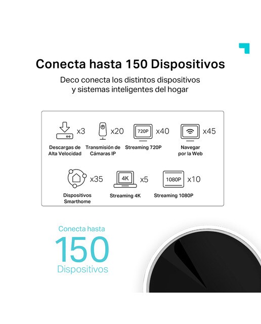 Sistema WiFi 6 AI Mesh TP-Link Deco X55, AX3000, Cobertura até 420m2, Banda 160MHz, MU-MIMO, OFDMA - 2 Unidades Dual Band Branco-5