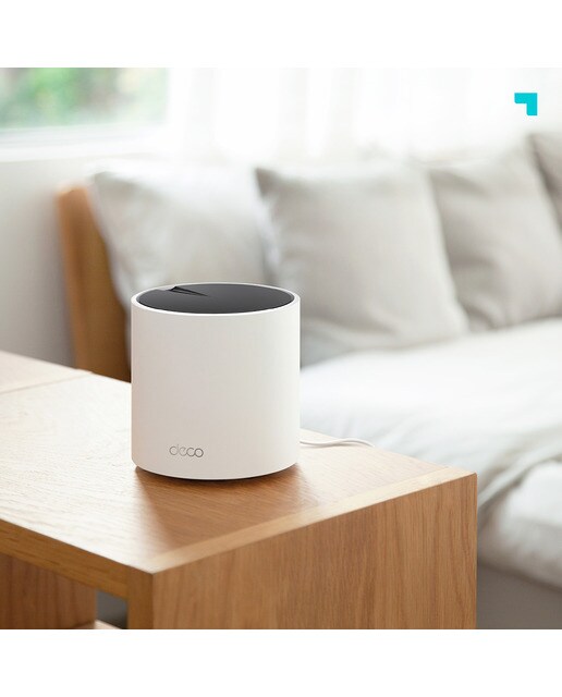 Sistema WiFi 6 AI Mesh TP-Link Deco X55, AX3000, Cobertura até 420m2, Banda 160MHz, MU-MIMO, OFDMA - 2 Unidades Dual Band Branco-9