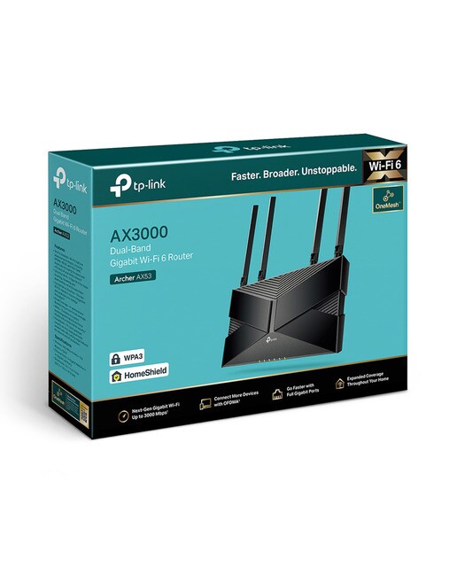 Router Wi-Fi 6 TP-Link Archer AX53, WiFi 6, 3000 Mbps, Doble Banda, 4 Antenas, 4 Puertos Gigabit - Negro Negro-11