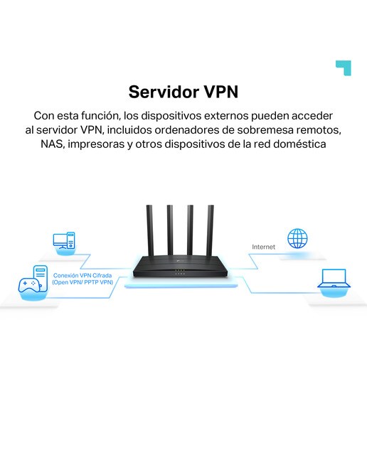 Router Wi-Fi 6 TP-Link Archer AX12, WiFi 6, 1500 Mbps, Doble Banda, 4 Antenas, 4 Puertos Gigabit Negro-7