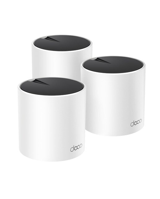 Imagem 0 de Sistema Wi-Fi 6 Mesh TP-Link Deco X55, AX3000, IA, Segurança Avançada, Portas Gigabit, Pack de 3