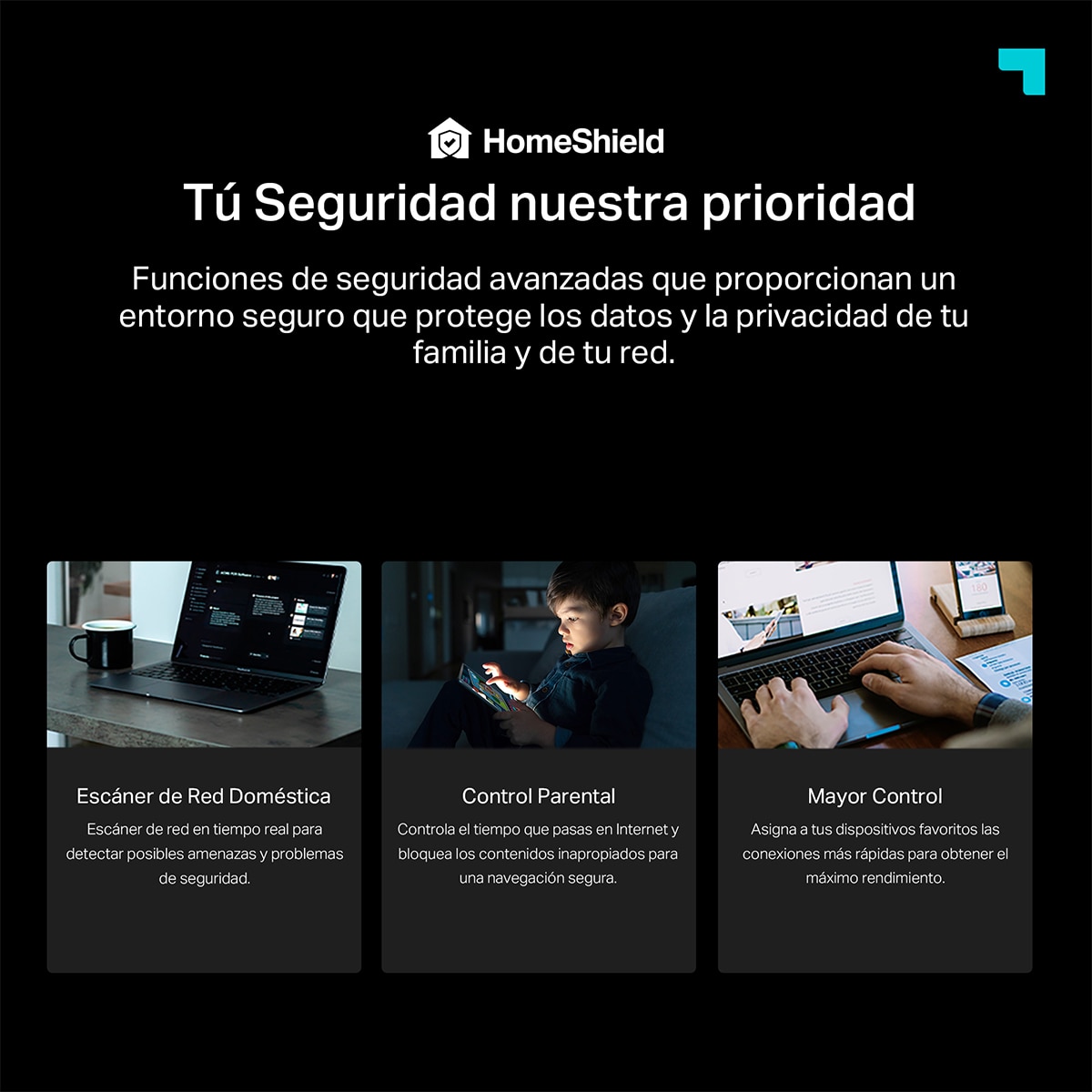 Router Wi-Fi 7 TP-Link Archer BE230, AX53, Wi-Fi 7, Doble Banda BE3600, 4 Antenas, 4 Puertos Gigabit Negro-6
