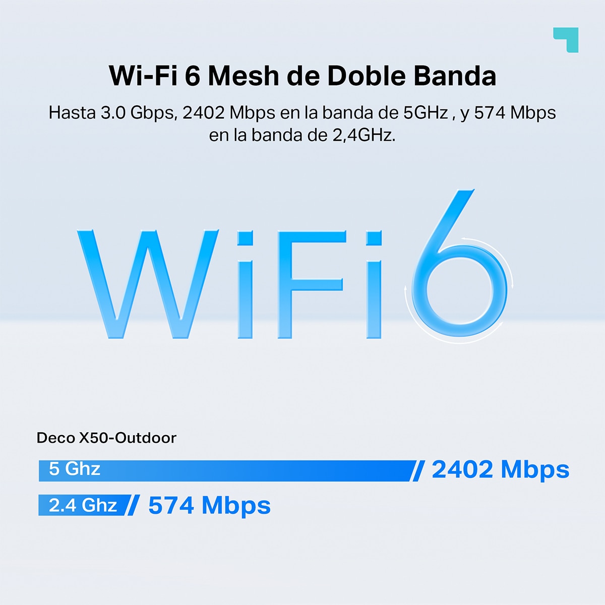 Sistema Wi-Fi Mesh Deco X50-Outdoor (1 Nodo) Wi-Fi 6 AX3000 Blanco-3