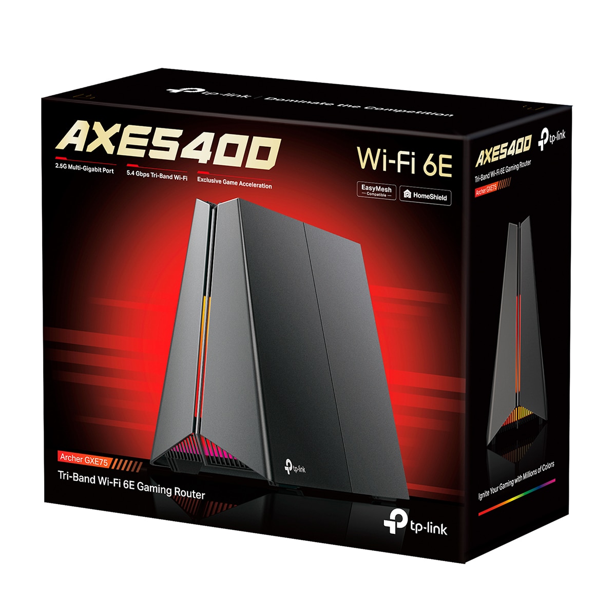 Router Gaming Wi-Fi 6E TP-Link Archer GXE75 AXE5400 de Triple Banda con Puerto Multi-Gigabit Negro-9