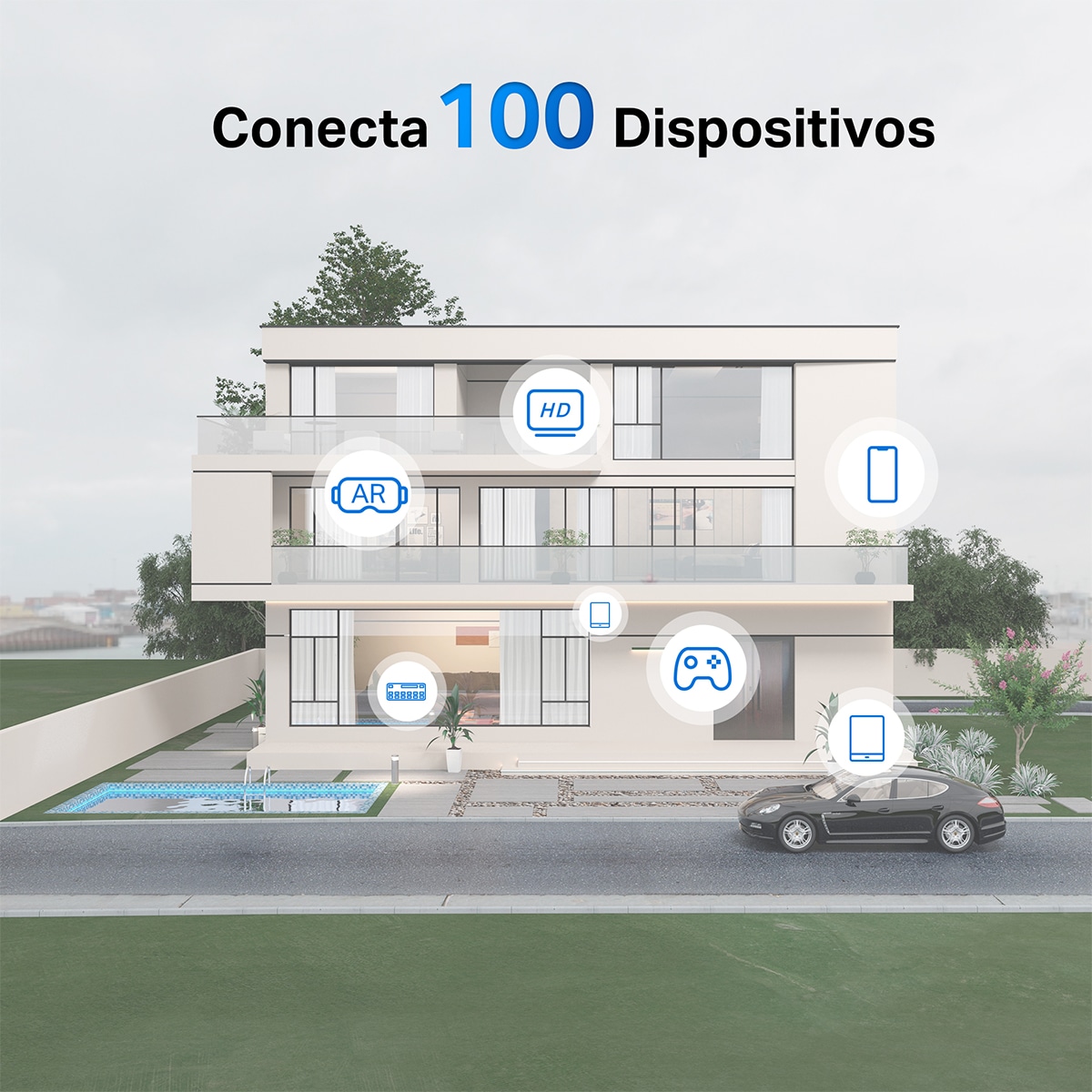 Sistema Wi-Fi Mesh Mercusys Halo H60X (3 Nodos) Wi-Fi 6 AX1500 6