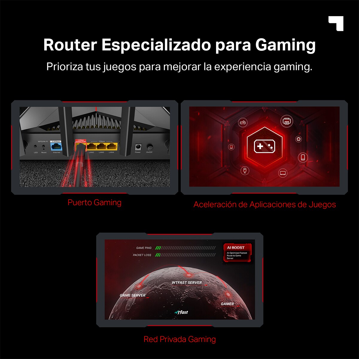 Router Gaming Wi-Fi 7 Archer GE230 - BE3600, Puertos 2.5Gb 5