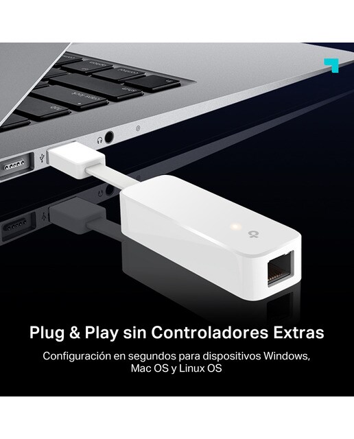 Adaptador de Rede TP-Link Archer UE300, USB 3.0 para Gigabit Ethernet Branco-6