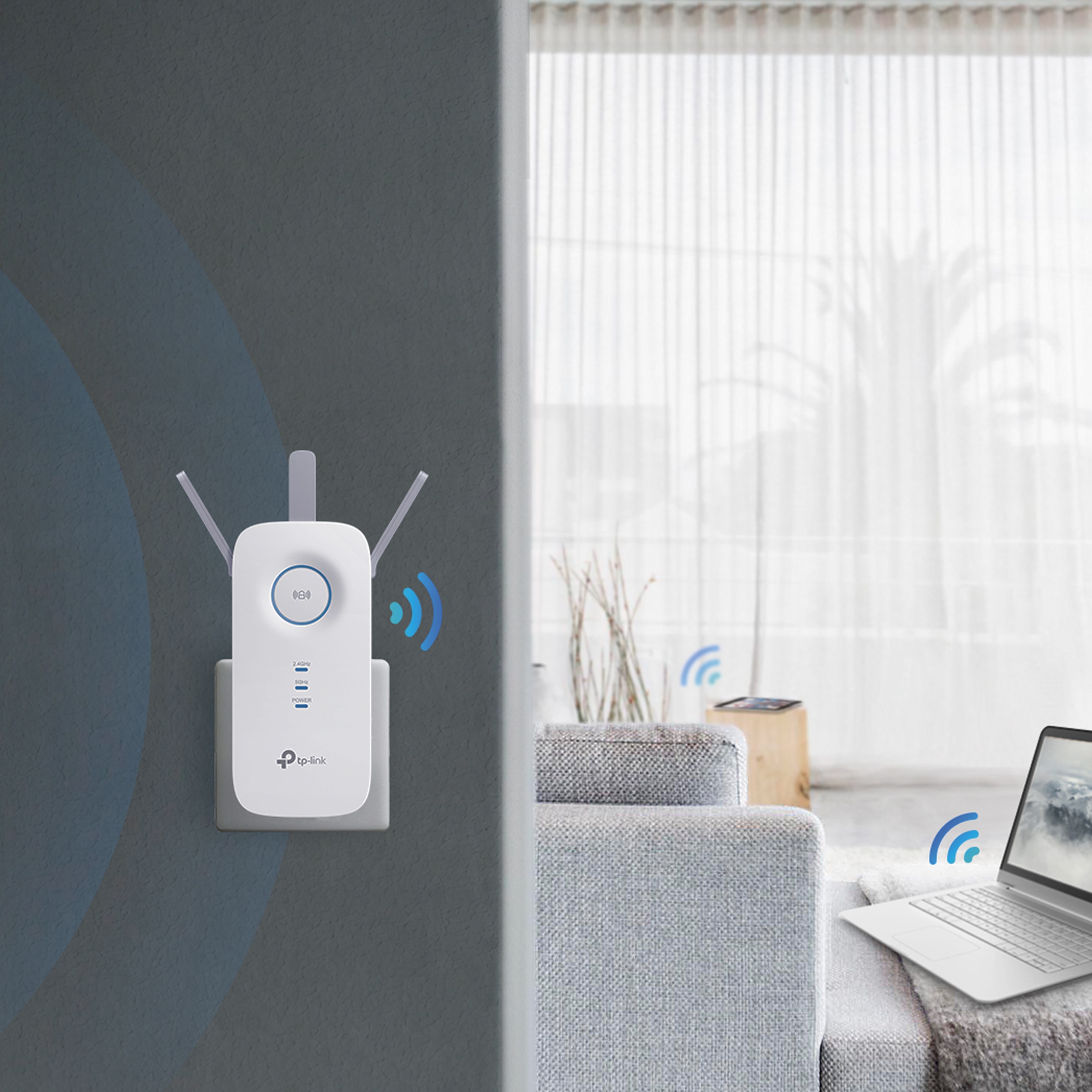 Extensor de Red TP-Link RE450 AC1750 Dual Band Wireless Blanco-8