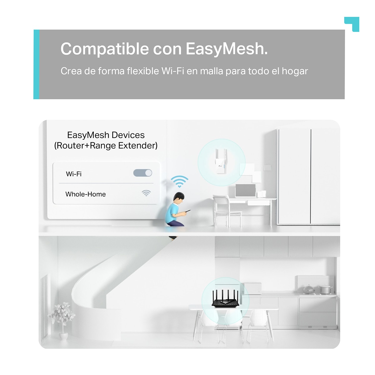 Repetidor Wi-Fi 6 TP-Link RE505X AX1500 Blanco-6