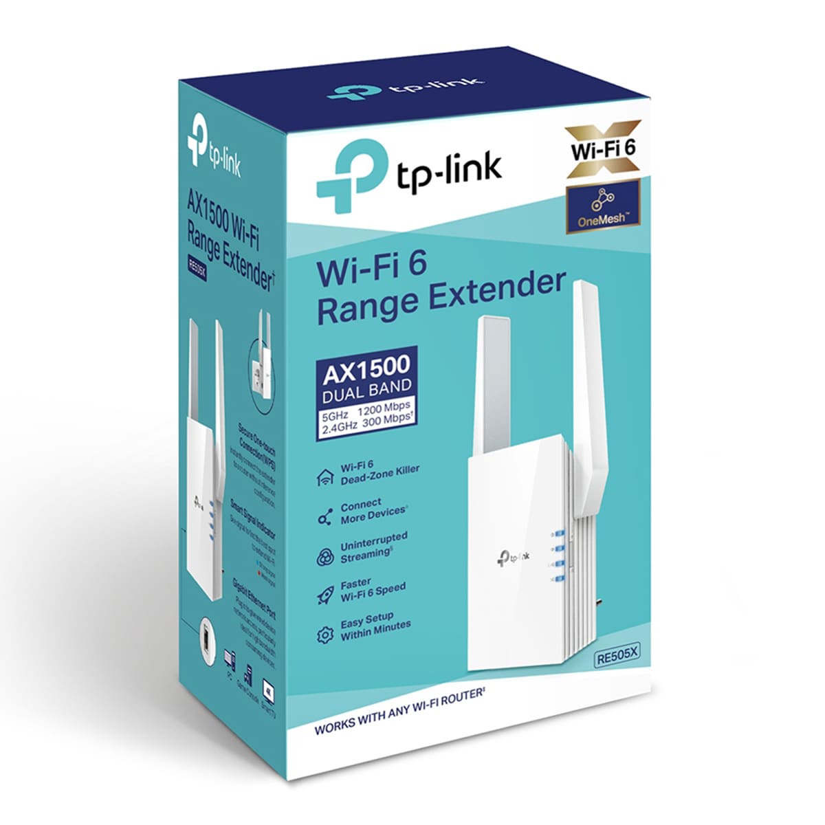 Repetidor Wi-Fi 6 TP-Link RE505X AX1500 Blanco-7