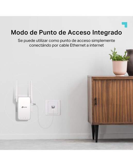 Repetidor WiFi TP-Link RE315, Doble banda, 1200 Mbps, MIMO 2x2, WPS, Punto de acceso Blanco Blanco-5