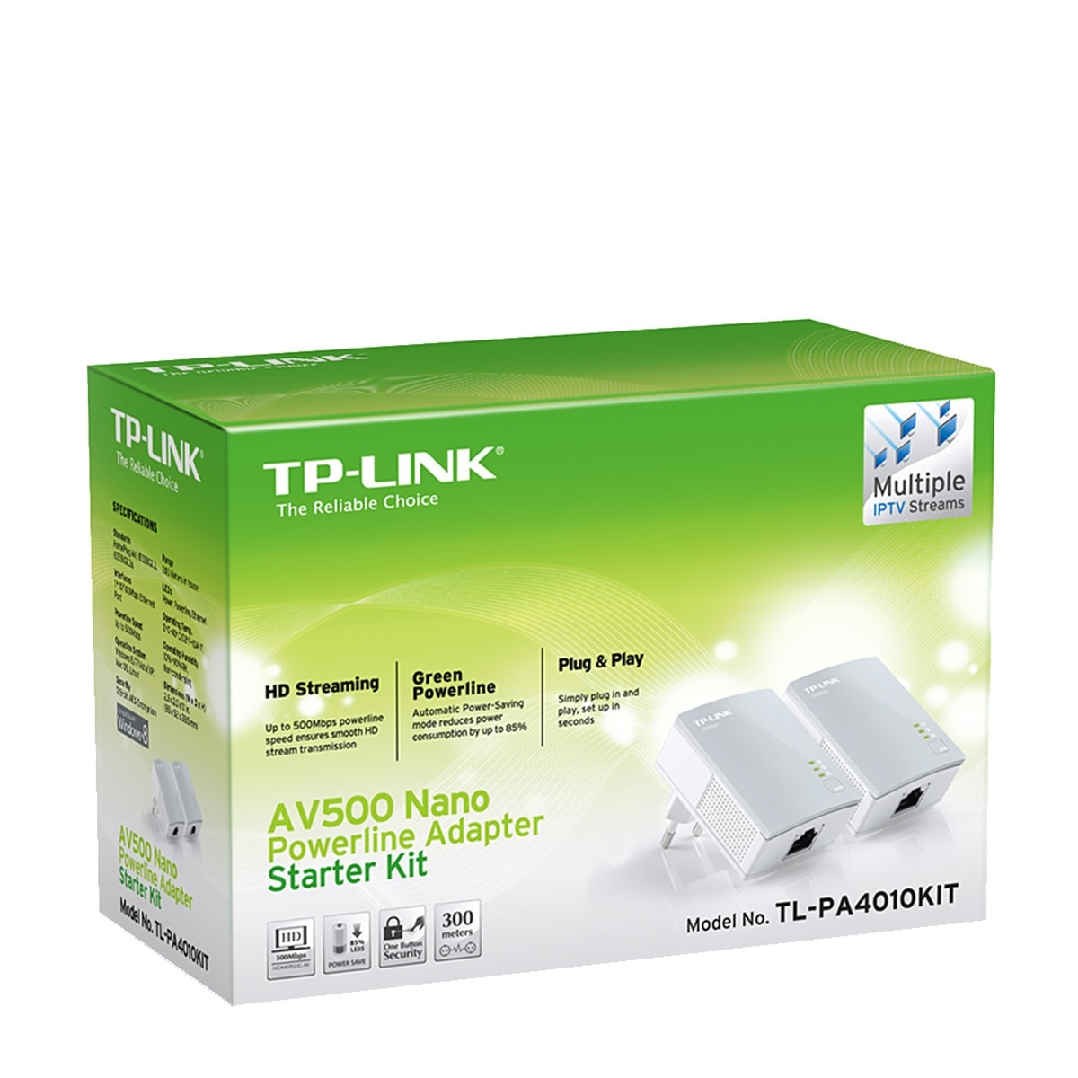 Kit adaptadores de red PLC TP-Link AV500 Nano 2