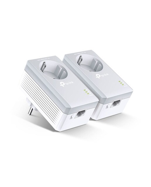 TP-LINK - Kit de inicio TP-Link Powerline AV600 con enchufe incorporado.