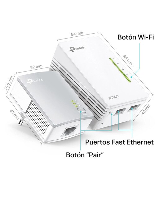 PLC TP-Link TL-WPA4221 KIT Wi-Fi AV600 7