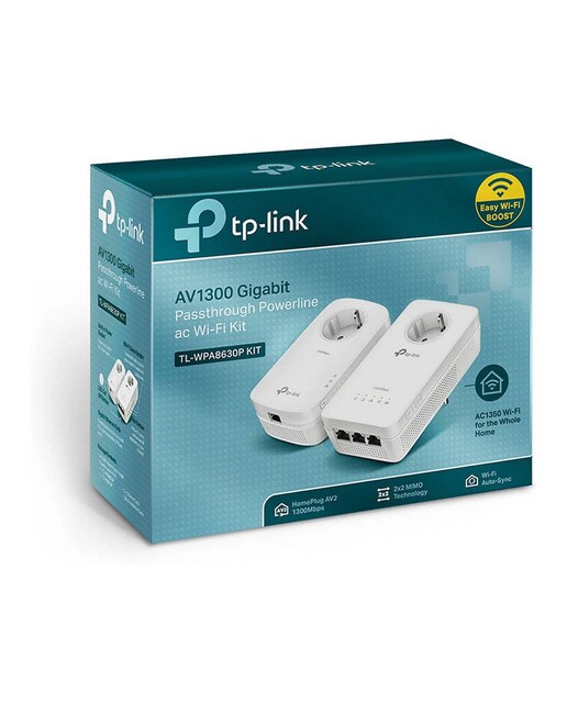 Powerline TP-LINK TL-WPA8631P KIT Wi-Fi AC Gigabit AV1200 con enchufe - Blanco Blanco-5