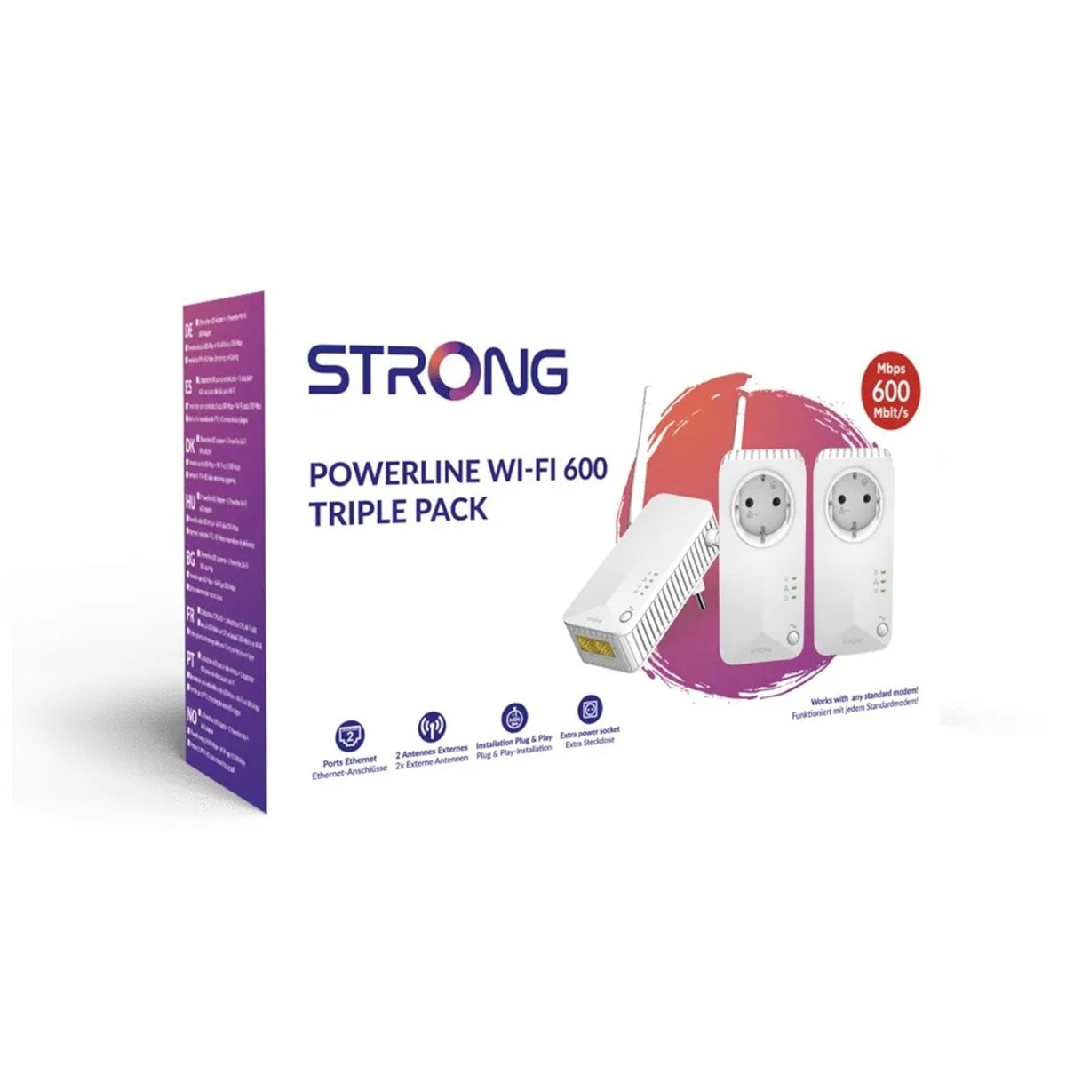 Powerline STRONG 600 Triple Wi-Fi EU V2 Blanco-2